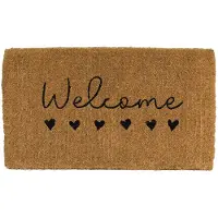 Mars & More kokosmat handgeweven welkom harten 75cm