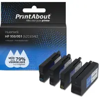 PrintAbout Huismerk HP 950/951 (6ZC65AE) Inktcartridge 4-kleuren Multipack