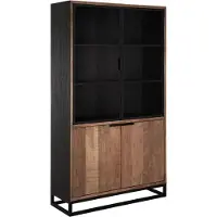 DTP Home Cosmo vitrinekast teakhout 120x45x215cm