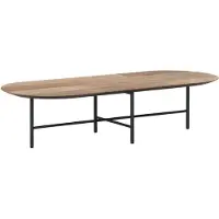 DTP Home Coffee table Soho TEAKWOOD,35x150x60 cm, recycled teakwood top (Naturel, 150x60x35cm)