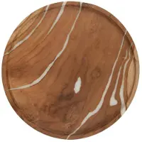 MUST Living Cream schalen teakhout - set van 2