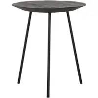 DTP Home Highlight Jupiter salontafel teakhout zwart 40x40x45cm