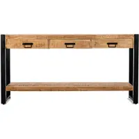 Benoa Britt 3 Drawer Sidetable 150 cm (Naturel, 150x35x76cm)