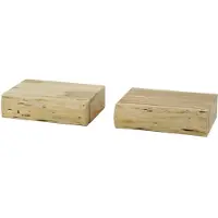 AnLi Style Nachtkastje 1L set/2 tree XS (Naturel, 40x10x20cm)