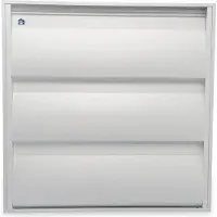 Renson opbouw dampkaprooster Aluminium 173x173mm Natuur