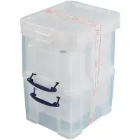 Really Useful Box 35 liter, transparant, pak van 3 dozen 3 stuks