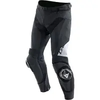 Dainese Delta 4, leren broek ,Zwart/Wit ,52