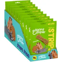 Edgard & Cooper 10x Adult Strips Lam & Kalkoen 75 gr
