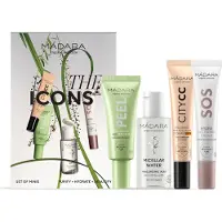 Mádara Gezichtsverzorging Reiniging MediumCadeauset Micellair water 50 ml + verhelderend AHA peelingmasker 17 ml + SOS Hydra Recharge gezichtscrème 20 ml + City CC Hyaluronic Anti-vervuilingscrème SPF