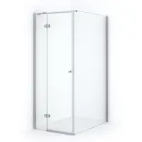 Maxaro Amber Douchecabine | 120x70 cm Chroom Helder glas Draaideur Rechthoek