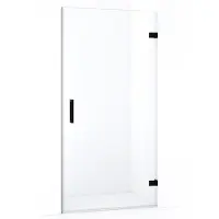 Maxaro Diamond Douchedeur 100cm Mat Zwart Helder Glas Draaideur | Douchedeur | Douchedeur Draaibaar | Douchedeur Inklapbaar