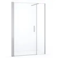 Maxaro Diamond Douchedeur | 130 cm Chroom Helder glas Draaideur | Douchedeur glas | Glazen Douchedeur | Nisdeur Douche