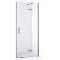 Maxaro Diamond Douchedeur | 80 cm Rvs Helder glas Draaideur | Douchedeur glas | Glazen Douchedeur | Nisdeur Douche