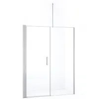Maxaro Diamond Douchedeur | 150 cm Chroom Helder glas Draaideur | Douchedeur glas | Glazen Douchedeur | Nisdeur Douche