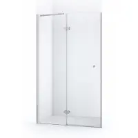 Maxaro Amber Douchedeur 120 cm Chroom Helder glas Draaideur | Douchedeur glas | Glazen Douchedeur | Nisdeur Douche