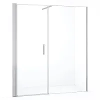 Maxaro Diamond Douchedeur | 180 cm Chroom Helder glas Draaideur | Douchedeur glas | Glazen Douchedeur | Nisdeur Douche
