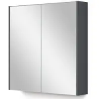Maxaro Spiegelkast Met Verlichting Modulo 70x70cm Donkergrijs Badkamer Spiegelkast | Spiegelkast Badkamer | Spiegelkast met Verlichting