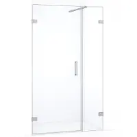 Maxaro Diamond Douchedeur | 95 cm Chroom Helder glas Draaideur | Douchedeur glas | Glazen Douchedeur | Nisdeur Douche