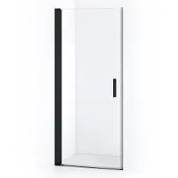 Maxaro Diamond Douchedeur 70cm Mat Zwart Helder Glas Draaideur | Douchedeur | Douchedeur Draaibaar | Douchedeur Inklapbaar
