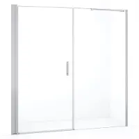 Maxaro Diamond Douchedeur | 190 cm Chroom Helder glas Draaideur | Douchedeur glas | Glazen Douchedeur | Nisdeur Douche