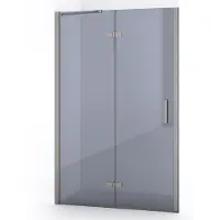 Maxaro Diamond Douchedeur 120cm Rvs Rookglas Draaideur | Douchedeur | Douchedeur Draaibaar | Douchedeur op maat