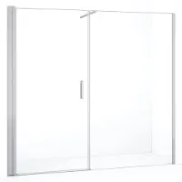 Maxaro Diamond Douchedeur | 210 cm Chroom Helder glas Draaideur | Douchedeur glas | Glazen Douchedeur | Nisdeur Douche