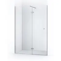 Maxaro Amber Douchedeur 150cm Chroom Helder Glas Draaideur | Douchedeur glas | Glazen Douchedeur | Nisdeur Douchewand