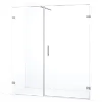 Maxaro Diamond Douchedeur | 175 cm Chroom Helder glas Draaideur | Douchedeur glas | Glazen Douchedeur | Nisdeur Douchewand
