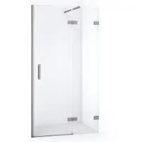 Maxaro Diamond Douchedeur | 100 cm Rvs Helder glas Draaideur | Douchedeur glas | Glazen Douchedeur | Nisdeur Douche