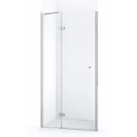 Maxaro Amber Douchedeur | 90 cm Chroom Helder glas Draaideur | Douchedeur glas | Glazen Douchedeur | Nisdeur Douchewand
