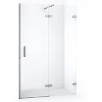 Maxaro Diamond Douchedeur | 110 cm Chroom Helder glas Draaideur | Douchedeur glas | Glazen Douchedeur | Nisdeur Douche