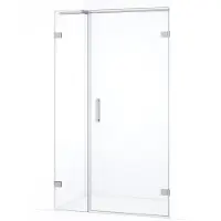 Maxaro Diamond Douchedeur | 95 cm Chroom Helder glas Draaideur | Douchedeur glas | Glazen Douchedeur | Nisdeur Douche