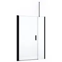 Maxaro Diamond Douchedeur | 120 cm Mat zwart Helder glas Draaideur | Douchedeur glas | Glazen Douchedeur | Nisdeur Douche