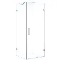 Maxaro Diamond Douchecabine | 80x80 cm Chroom Helder glas Draaideur Vierkant
