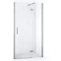 Maxaro Diamond Douchedeur | 100 cm Chroom Helder glas Draaideur | Douchedeur glas | Glazen Douchedeur | Nisdeur Douche
