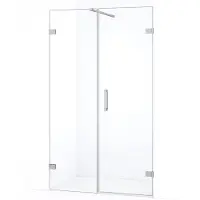 Maxaro Diamond Douchedeur | 115 cm Chroom Helder glas Draaideur | Douchedeur glas | Glazen Douchedeur | Nisdeur Douche