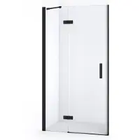 Maxaro Diamond Douchedeur | 100 cm Mat zwart Helder glas Draaideur | Douchedeur | Douchedeur Draaibaar | Douchedeur op maat