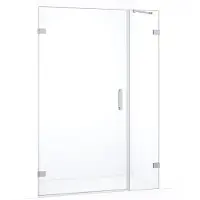 Maxaro Diamond Douchedeur | 135 cm Chroom Helder glas Draaideur | Douchedeur glas | Glazen Douchedeur | Nisdeur Douche