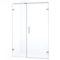 Maxaro Diamond Douchedeur | 125 cm Chroom Helder glas Draaideur | Douchedeur glas | Glazen Douchedeur | Nisdeur Douche