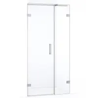 Maxaro Diamond Douchedeur | 85 cm Chroom Helder glas Draaideur | Douchedeur glas | Glazen Douchedeur | Nisdeur Douche