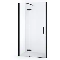 Maxaro Diamond Douchedeur | 100 cm Mat zwart Helder glas Draaideur | Douchedeur | Douchedeur Draaibaar | Douchedeur op maat