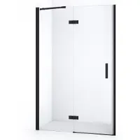 Maxaro Diamond Douchedeur | 110 cm Mat zwart Helder glas Draaideur | Douchedeur | Douchedeur Draaibaar | Douchedeur op maat