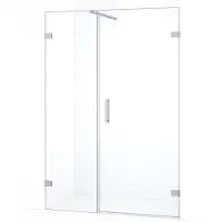 Maxaro Diamond Douchedeur | 125 cm Chroom Helder glas Draaideur | Douchedeur glas | Glazen Douchedeur | Nisdeur Douche