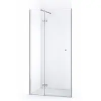 Maxaro Amber Douchedeur 100 cm Chroom Helder glas Draaideur | Douchedeur glas | Glazen Douchedeur | Nisdeur Douche