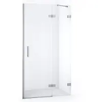 Maxaro Diamond Douchedeur | 90 cm Chroom Helder glas Draaideur | Douchedeur glas | Glazen Douchedeur | Nisdeur Douche
