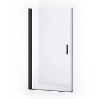 Maxaro Diamond Douchedeur 95cm Mat Zwart Helder Glas Draaideur | Douchedeur | Douchedeur Draaibaar | Douchedeur Inklapbaar