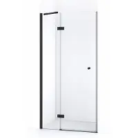Maxaro Amber Douchedeur | 100 cm Mat zwart Helder glas Draaideur | Douchedeur glas | Glazen Douchedeur | Nisdeur Douche