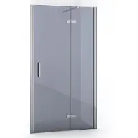 Maxaro Diamond Douchedeur 100cm Chroom Rookglas Draaideur 200cm Hoog 8mm Veiligheidsglas | Douchedeur | Draaideur Douche | Glazen Douchedeur