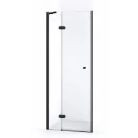 Maxaro Amber Douchedeur 70cm Mat Zwart Helder Glas Draaideur | Douchedeur glas | Glazen Douchedeur | Nisdeur Douchewand
