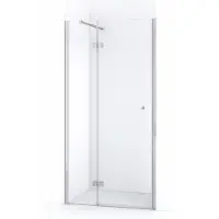 Maxaro Amber Douchedeur | 90 cm Chroom Helder glas Draaideur | Douchedeur glas | Glazen Douchedeur | Nisdeur Douchewand